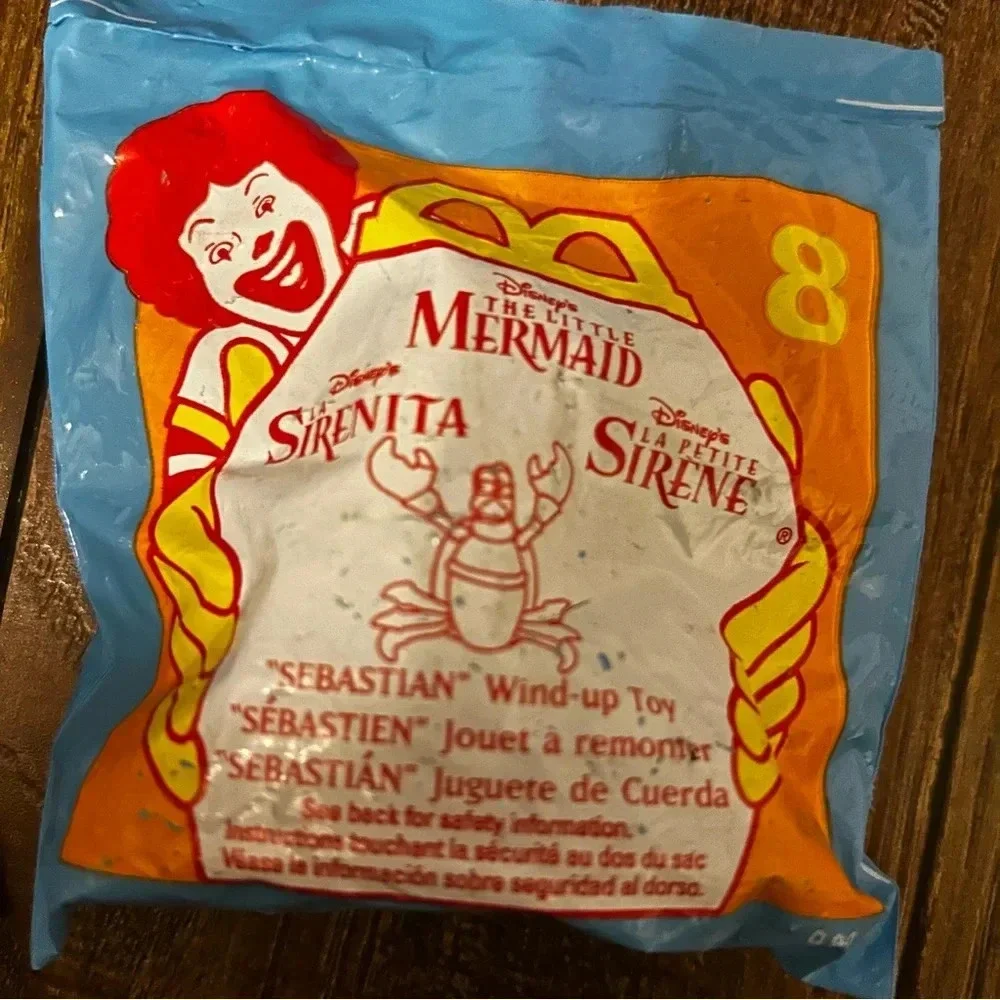 NWT New in Pkg Sealed 1996 McDonalds The Little Mermaid‎ Happy Meal Bathtub Toys